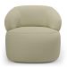 Kit 02 Poltronas Orgânicas Giratória Living Glee Linho Bege - Desk Design