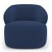 Kit 02 Poltronas Orgânicas Giratória Living Glee Veludo Azul Marinho - Desk Design