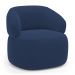 Kit 02 Poltronas Orgânicas Giratória Living Glee Veludo Azul Marinho - Desk Design