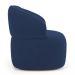 Kit 02 Poltronas Orgânicas Giratória Living Glee Veludo Azul Marinho - Desk Design
