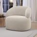 Kit 02 Poltronas Orgânicas Giratória Living Glee Veludo Bege - Desk Design