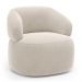Kit 02 Poltronas Orgânicas Giratória Living Glee Veludo Bege - Desk Design