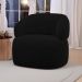 Kit 02 Poltronas Orgânicas Giratória Living Glee Veludo Preto - Desk Design