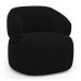 Kit 02 Poltronas Orgânicas Giratória Living Glee Veludo Preto - Desk Design