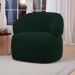 Kit 02 Poltronas Orgânicas Giratória Living Glee Veludo Verde Escuro - Desk Design