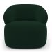 Kit 02 Poltronas Orgânicas Giratória Living Glee Veludo Verde Escuro - Desk Design