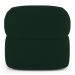 Kit 02 Poltronas Orgânicas Giratória Living Glee Veludo Verde Escuro - Desk Design