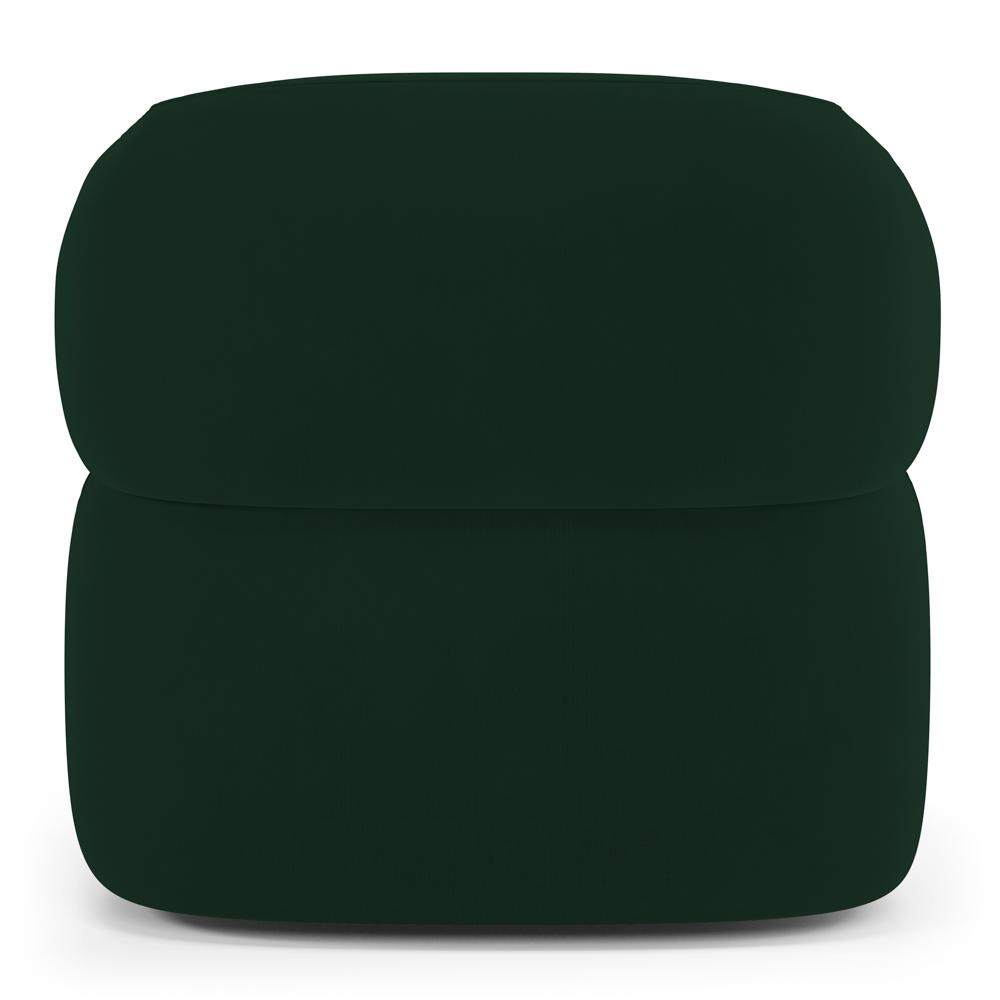 Kit 02 Poltronas Orgânicas Giratória Living Glee Veludo Verde Escuro - Desk Design