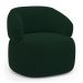 Kit 02 Poltronas Orgânicas Giratória Living Glee Veludo Verde Escuro - Desk Design