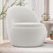 Kit 02 Poltronas Orgânicas Living Memphis Fixa Bouclê Off White - Desk Design