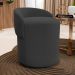 Kit 02 Puffs Banquetas Living Gaia Orgânico com Encosto Baixo Bouclê Preto - Desk Design