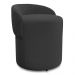 Kit 02 Puffs Banquetas Living Gaia Orgânico com Encosto Baixo Bouclê Preto - Desk Design