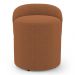 Kit 02 Puffs Banquetas Living Gaia Orgânico com Encosto Baixo Bouclê Terracota - Desk Design
