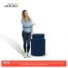 Kit 02 Puffs Decorativos Orgânicos Living Aegon Minimalista Bouclê Azul Marinho - Desk Design