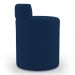 Kit 02 Puffs Decorativos Orgânicos Living Aegon Minimalista Bouclê Azul Marinho - Desk Design