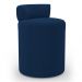 Kit 02 Puffs Decorativos Orgânicos Living Aegon Minimalista Bouclê Azul Marinho - Desk Design