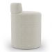 Kit 02 Puffs Decorativos Orgânicos Living Aegon Minimalista Bouclê Bege - Desk Design