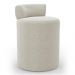 Kit 02 Puffs Decorativos Orgânicos Living Aegon Minimalista Bouclê Bege - Desk Design