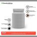 Kit 02 Puffs Decorativos Orgânicos Living Aegon Minimalista Bouclê Cinza Claro - Desk Design