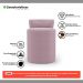 Kit 02 Puffs Decorativos Orgânicos Living Aegon Minimalista Bouclê Rosê - Desk Design