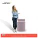 Kit 02 Puffs Decorativos Orgânicos Living Aegon Minimalista Bouclê Rosê - Desk Design
