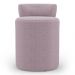 Kit 02 Puffs Decorativos Orgânicos Living Aegon Minimalista Bouclê Rosê - Desk Design