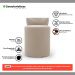 Kit 02 Puffs Decorativos Orgânicos Living Aegon Minimalista Veludo Bege - Desk Design