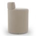 Kit 02 Puffs Decorativos Orgânicos Living Aegon Minimalista Veludo Bege - Desk Design