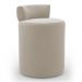 Kit 02 Puffs Decorativos Orgânicos Living Aegon Minimalista Veludo Bege - Desk Design