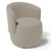 Kit 2 Poltronas e 1 Namoradeira Aisha Orgânica Suede Bege - Desk Design