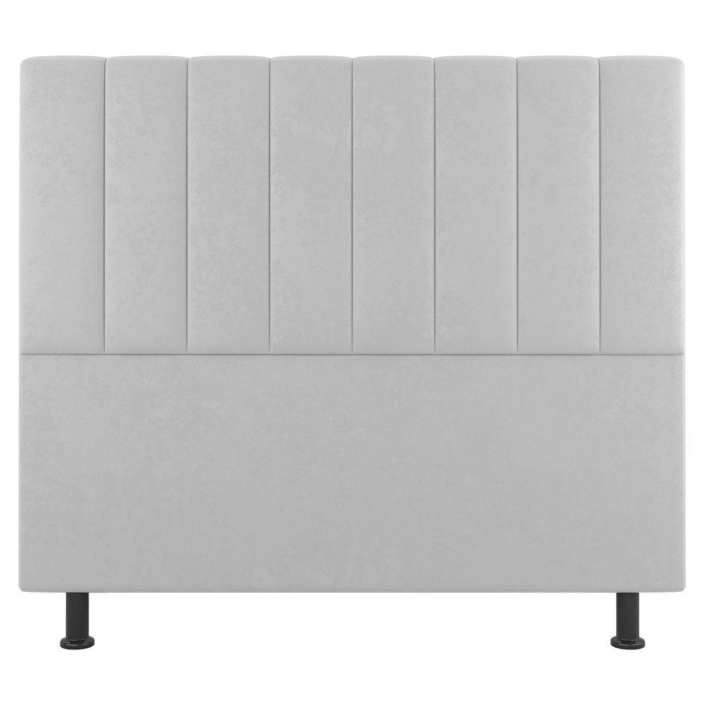 Kit Cabeceira e Baú Cama Box Casal Cora 140cm Sintético Branco - Desk Design