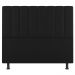 Kit Cabeceira e Baú Cama Box Casal Cora 140cm Sintético Preto - Desk Design