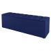 Kit Cabeceira e Baú Cama Box Casal Cora 140cm Suede Azul Marinho - Desk Design