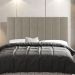 Kit Cabeceira e Baú Cama Box Casal Cora 140cm Suede Bege - Desk Design