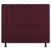 Kit Cabeceira e Baú Cama Box Casal Cora 140cm Suede Bordô - Desk Design