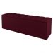 Kit Cabeceira e Baú Cama Box Casal Cora 140cm Suede Bordô - Desk Design
