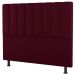 Kit Cabeceira e Baú Cama Box Casal Cora 140cm Suede Bordô - Desk Design