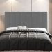 Kit Cabeceira e Baú Cama Box Casal Cora 140cm Suede Cinza Claro - Desk Design