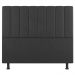 Kit Cabeceira e Baú Cama Box Casal Cora 140cm Suede Cinza Escuro - Desk Design