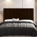 Kit Cabeceira e Baú Cama Box Casal Cora 140cm Suede Marrom - Desk Design