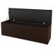 Kit Cabeceira e Baú Cama Box Casal Cora 140cm Suede Marrom - Desk Design