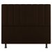Kit Cabeceira e Baú Cama Box Casal Cora 140cm Suede Marrom - Desk Design
