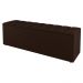 Kit Cabeceira e Baú Cama Box Casal Cora 140cm Suede Marrom - Desk Design