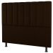 Kit Cabeceira e Baú Cama Box Casal Cora 140cm Suede Marrom - Desk Design