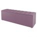 Kit Cabeceira e Baú Cama Box Casal Cora 140cm Suede Rosé - Desk Design