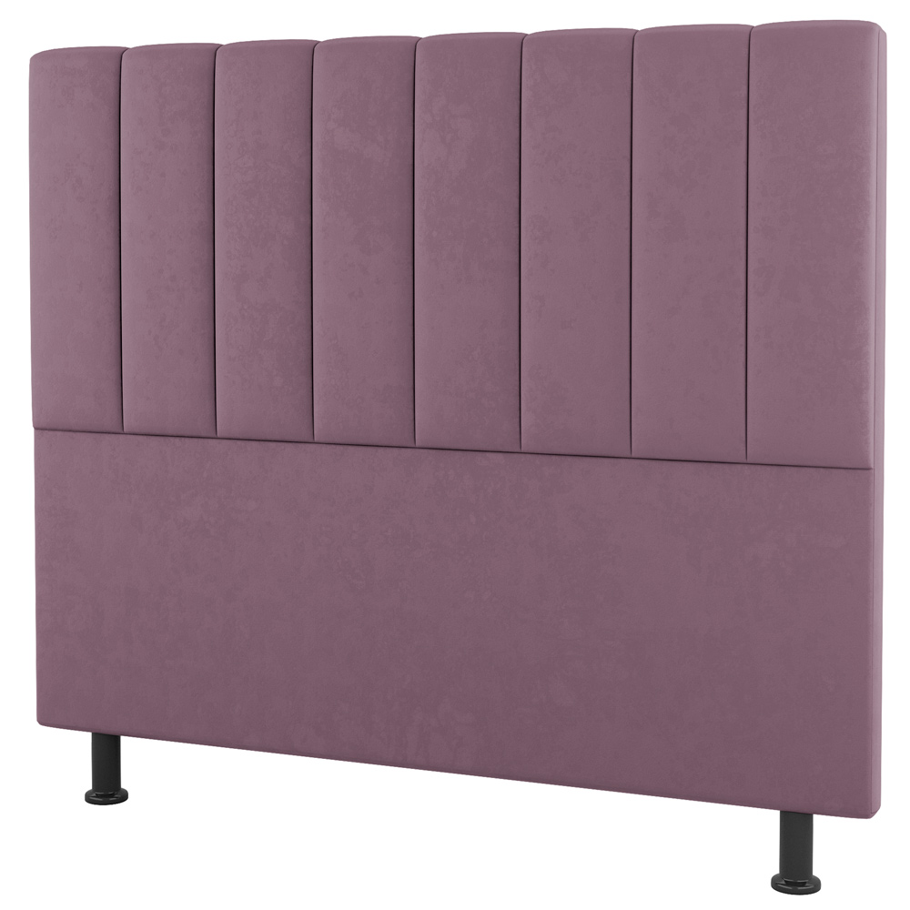Kit Cabeceira e Baú Cama Box Casal Cora 140cm Suede Rosé - Desk Design