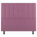 Kit Cabeceira e Baú Cama Box Casal Cora 140cm Suede Rosa - Desk Design