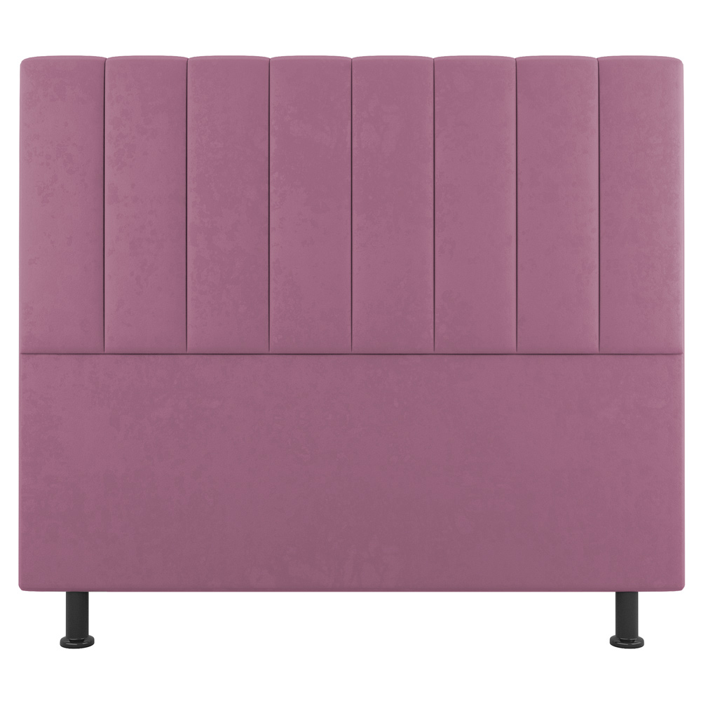 Kit Cabeceira e Baú Cama Box Casal Cora 140cm Suede Rosa - Desk Design