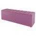 Kit Cabeceira e Baú Cama Box Casal Cora 140cm Suede Rosa - Desk Design