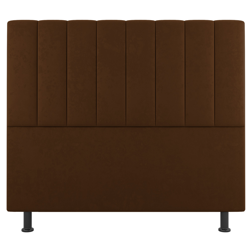 Kit Cabeceira e Baú Cama Box Casal Cora 140cm Suede Terracota - Desk Design